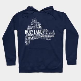 Map of Constantinople Word Collage Hoodie